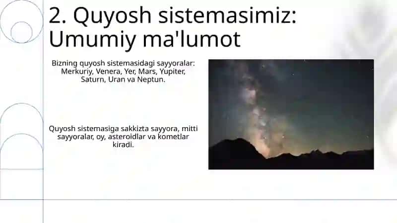 Quyosh tizimi va sayyoralar 4