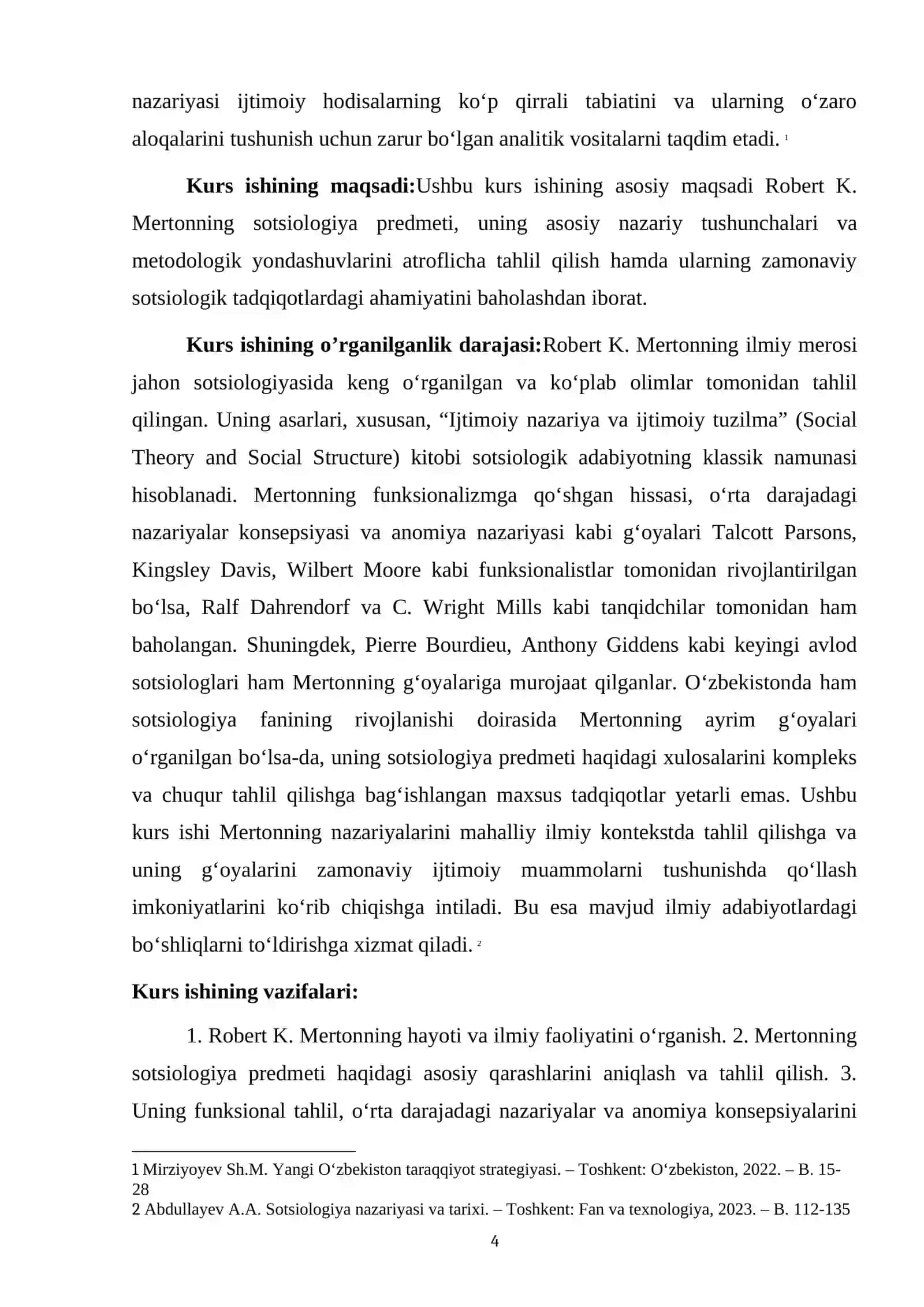 R.MERTONNING SOTSIOLOGIYA PREDMETI HAQIDAGI HULOSALAR 4