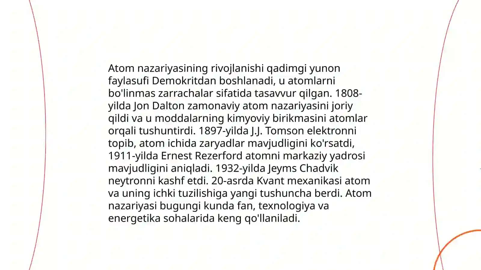Elementar zarrachalarning paydo bo'lishi tarixi 4