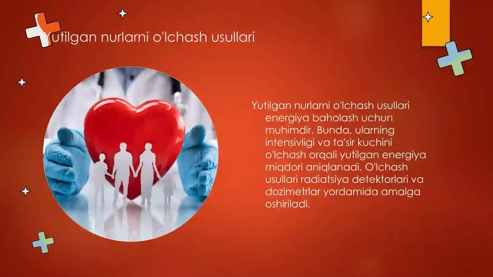 Yutilgan nurlar energiyasini dozimetrik baholash 4