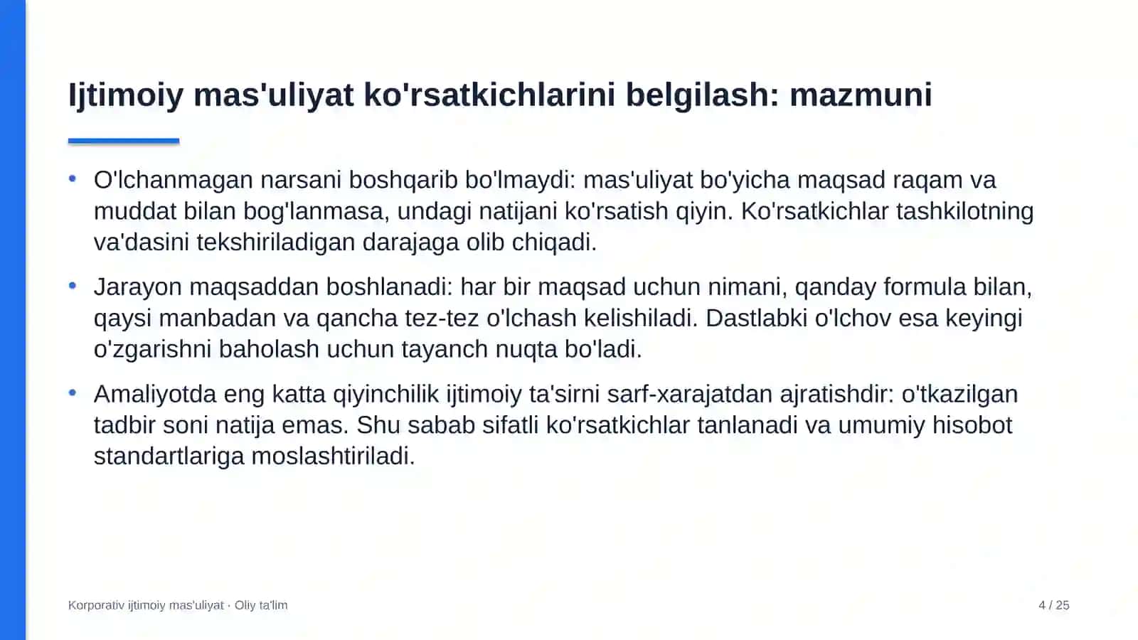 Kon-metallurgiya kombinatlarida ijtimoiy mas'uliyat ko'rsatkichlarini belgilash 4