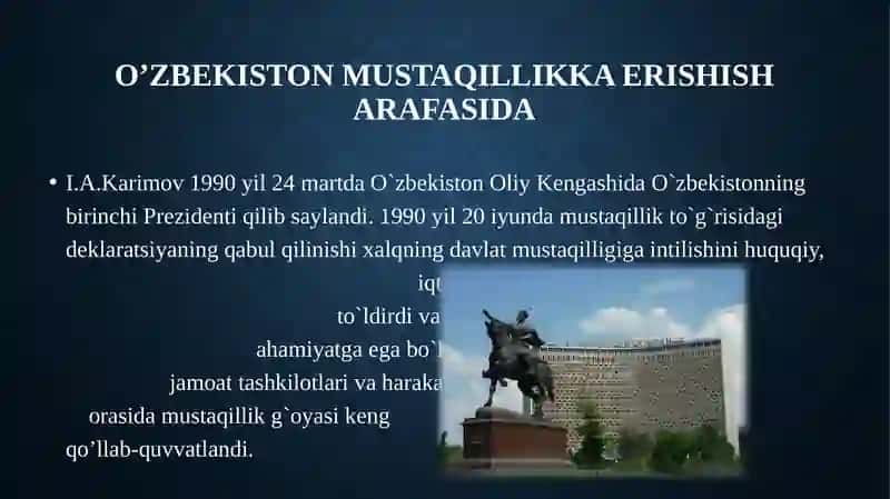 O'zbekiston Mustaqilligi 4
