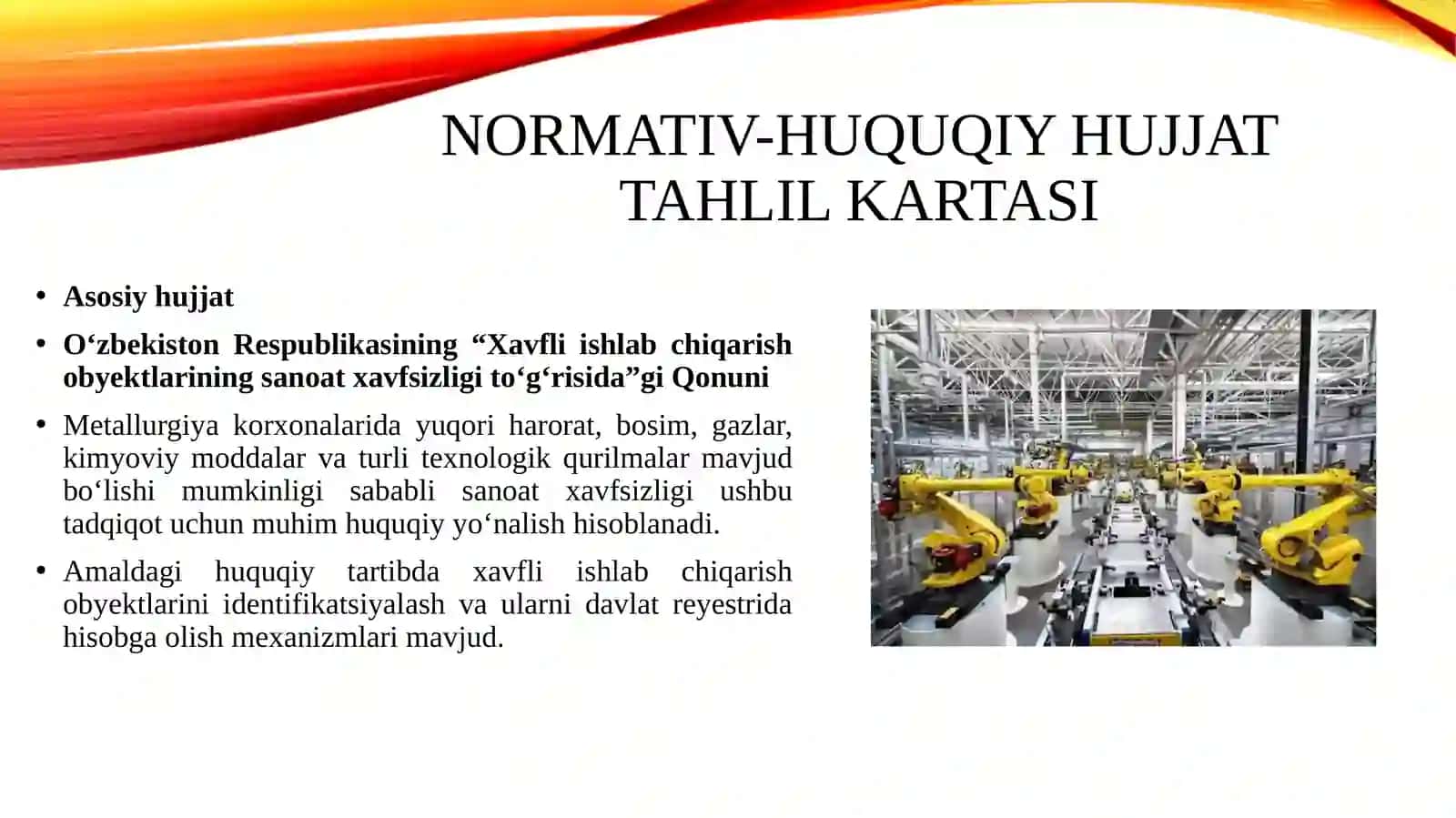 Metallurgiya sanoatida ishlab chiqarish samaradorligini oshirishda zamonaviy texnologiyalar va energiya tejamkor usullarning o‘rni 4
