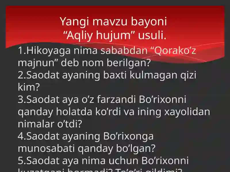 DARS ISHLANMASI 4