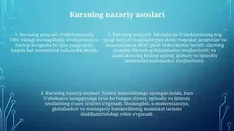 Ózbekistonning Eng Yangi Tarixi 4