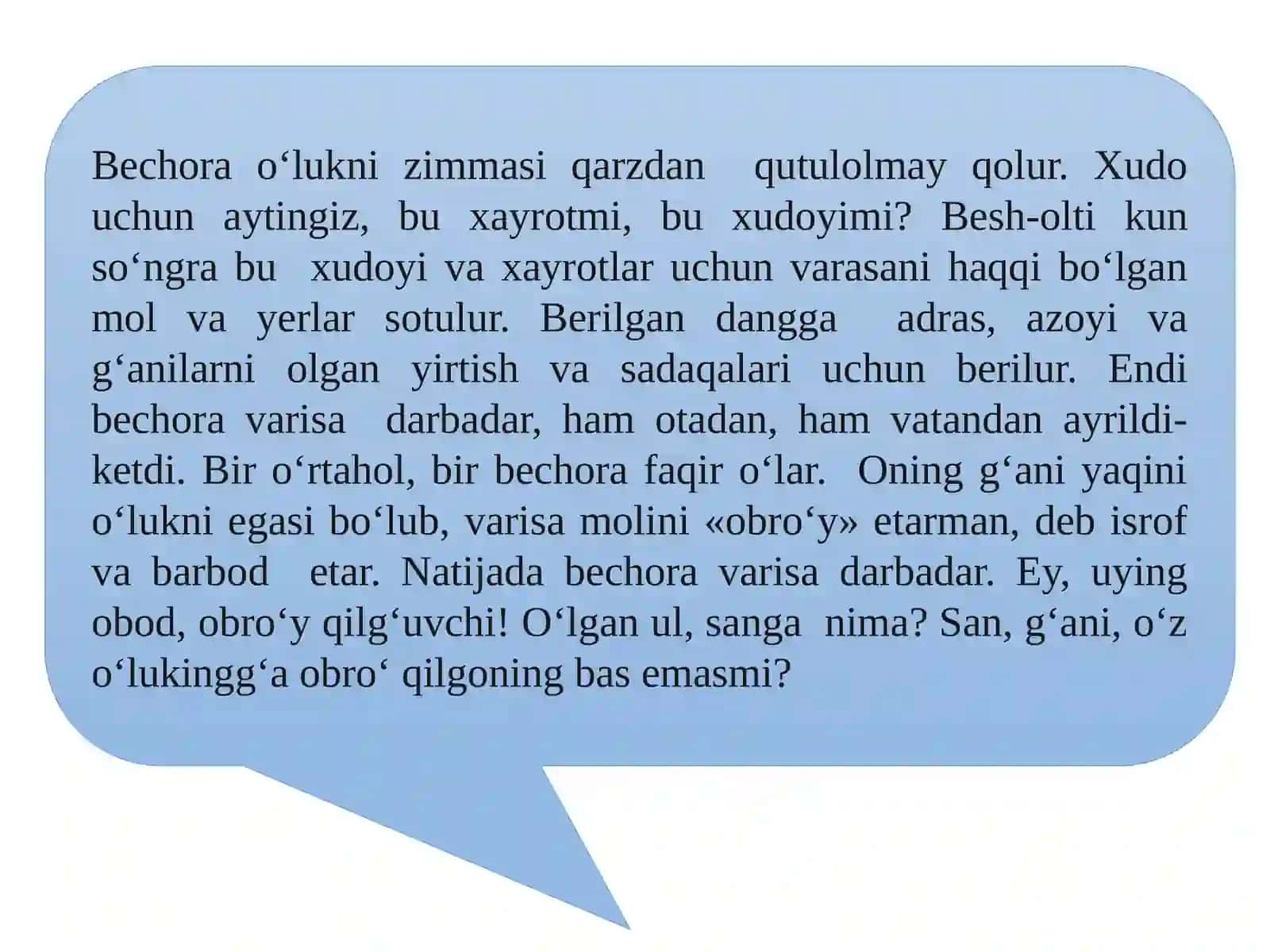 Illatlar.Eskirgansoʻzlar 4