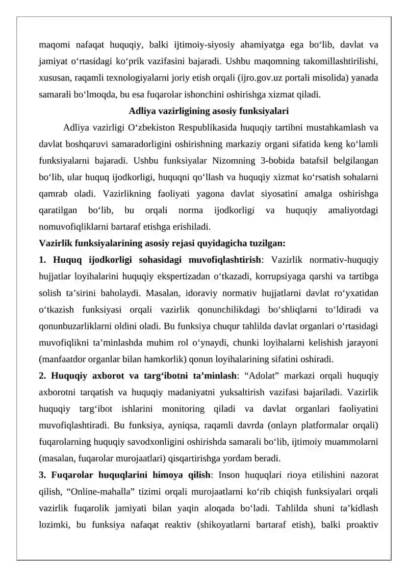 Adliya Organlari va Huquqiy Madaniyat 4