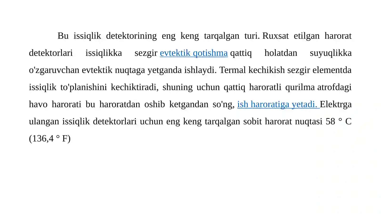 Datchiklar haqida umumiy ma'lumot 4