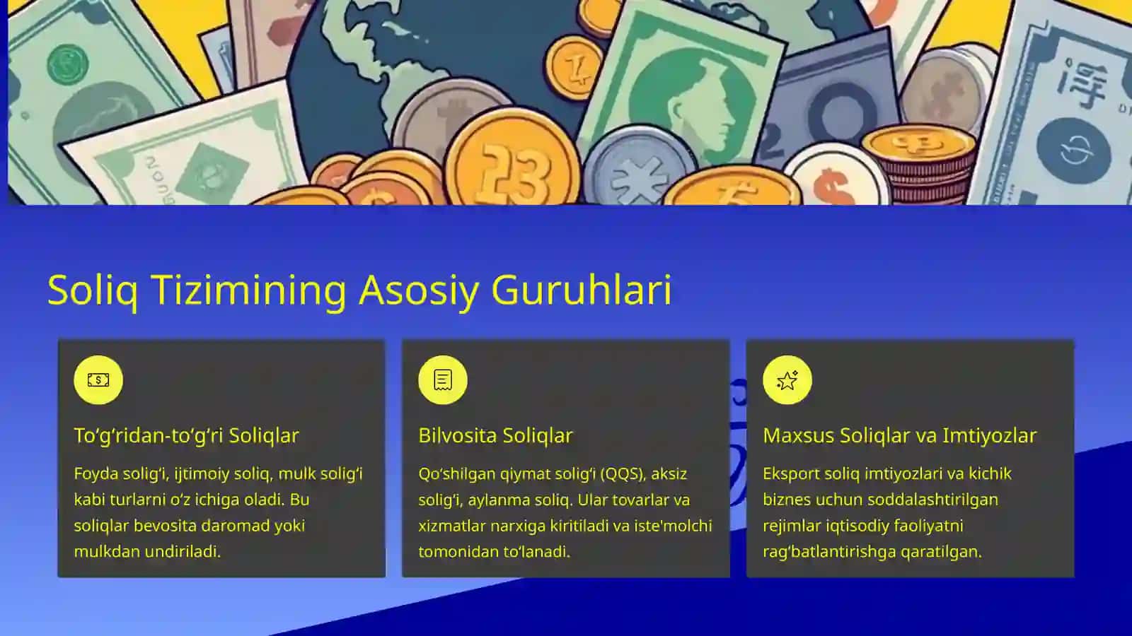Soliqlar Tizimini Guruhlash Tartibi 4