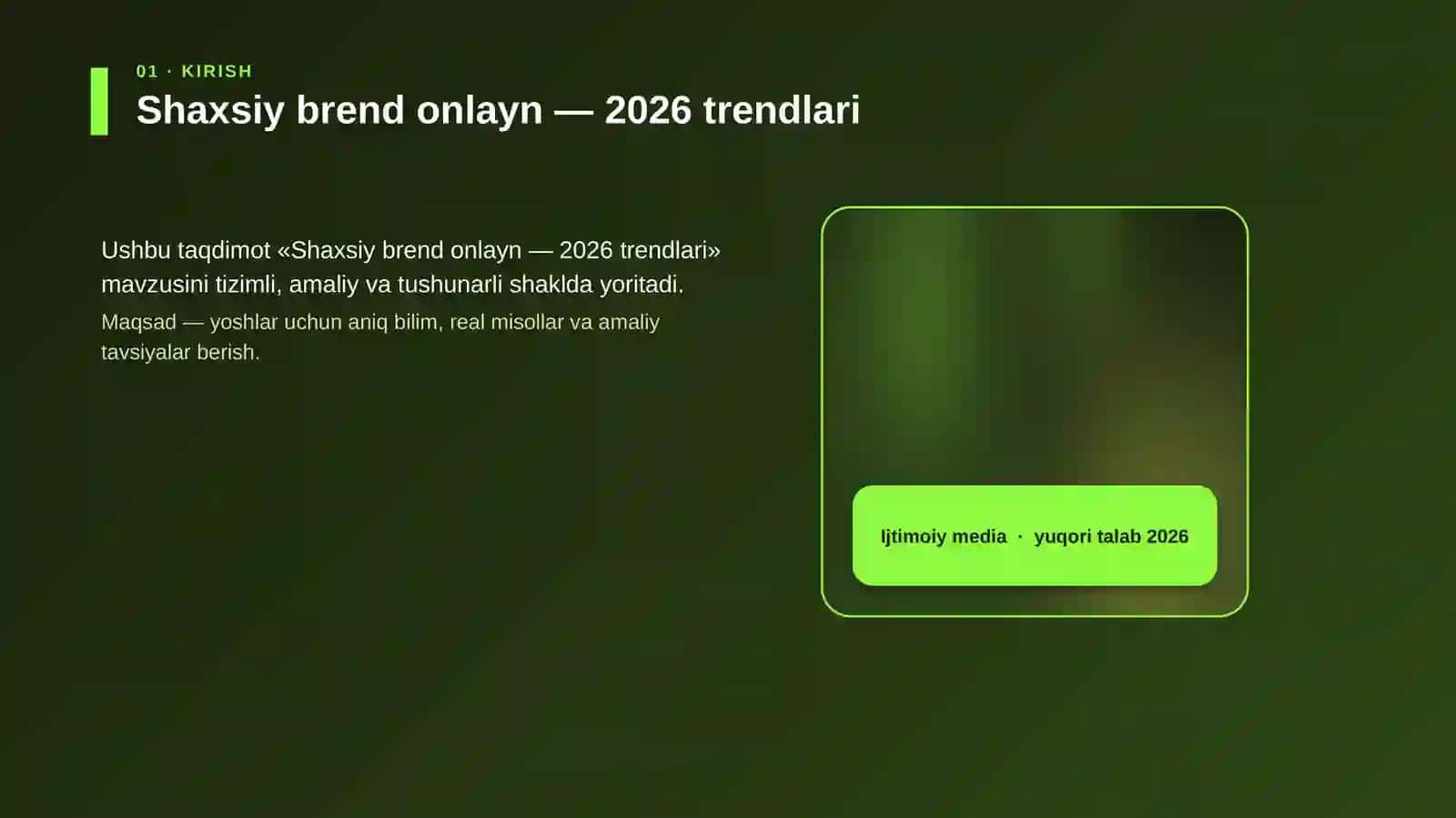Shaxsiy brend onlayn — 2026 trendlari 4