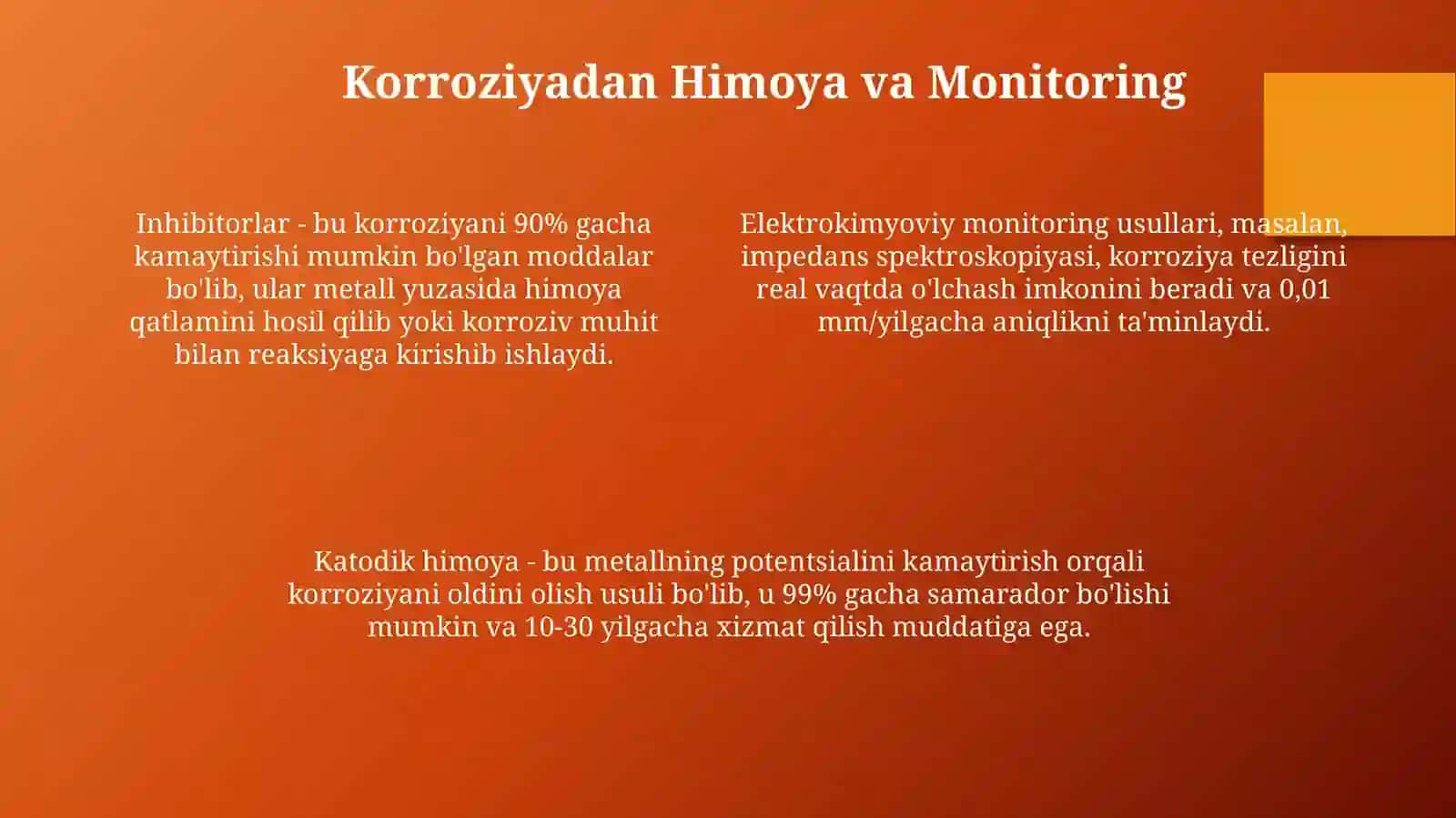 Metall: Korroziya va Xossalari 4