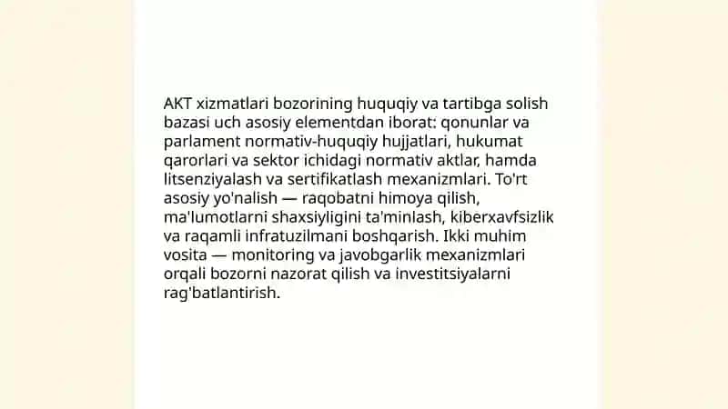 AKT xizmatlari bozorining shakllanishi 4