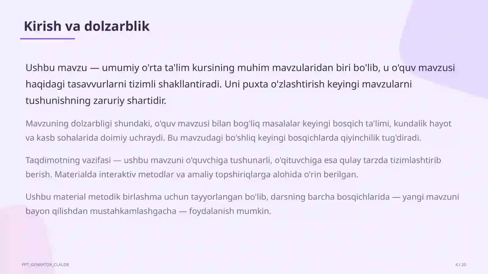 Ekologik ta'lim: iqlim o'zgarishi, suv tejash va chiqindilarni saralash 4
