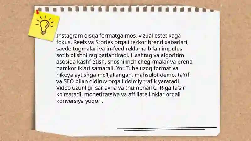 Instagram va YouTube blogerlarining brendlarni ilgari surishga ta'siri 4