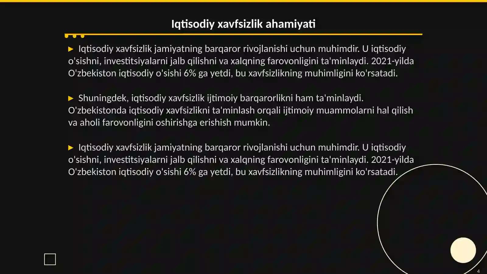 Iqtisodiy xavfsizlikni ta'minlash mexanizmi 4