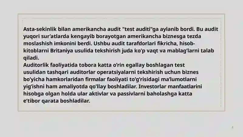 Auditorlik faoliyati 4