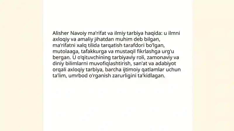 Alisher Navoiyning pedagogik qarashlari 4