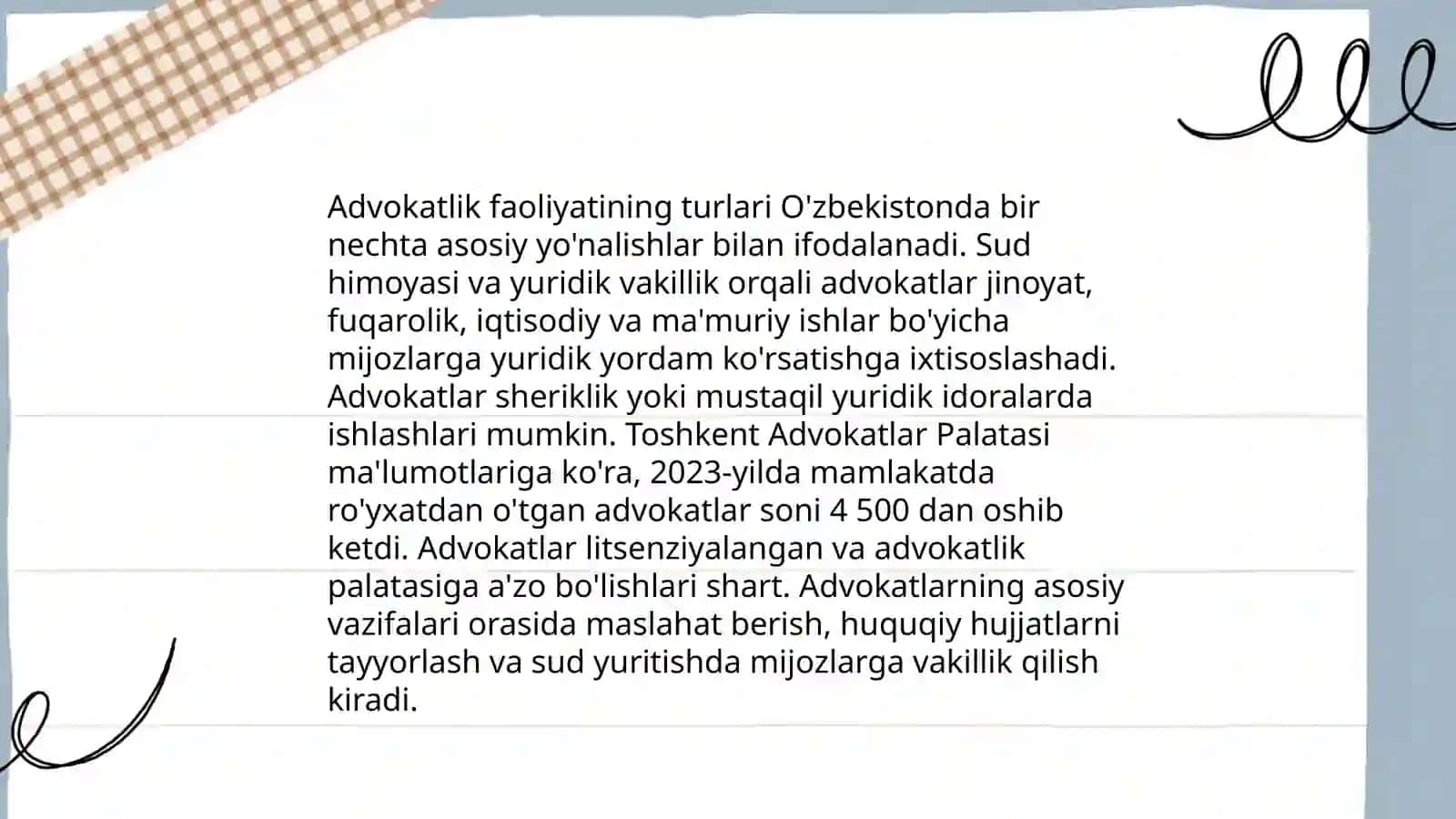Advokaturaning huquqiy asoslari 4