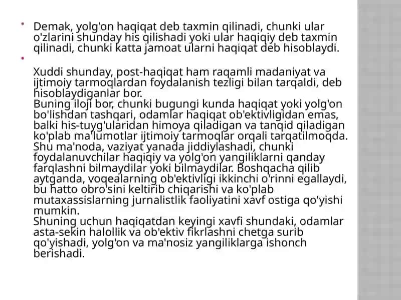 Post-haqiqat nima? 4