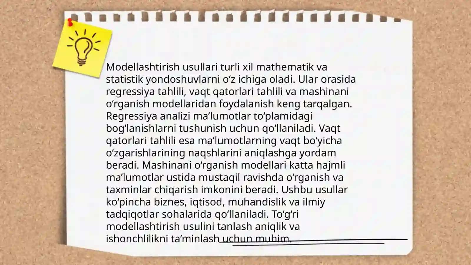 Loyihalash va Modellashtirish 4