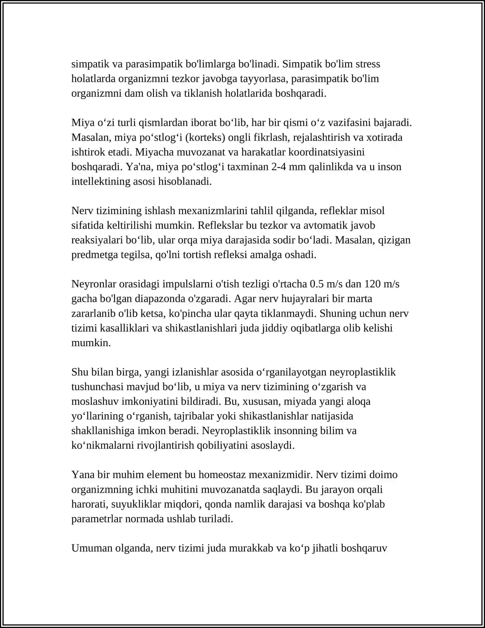 YURAK FAOLIYATINING BOSHQARILISHI. NERV VA GUMORAL BOSHQARISH 4