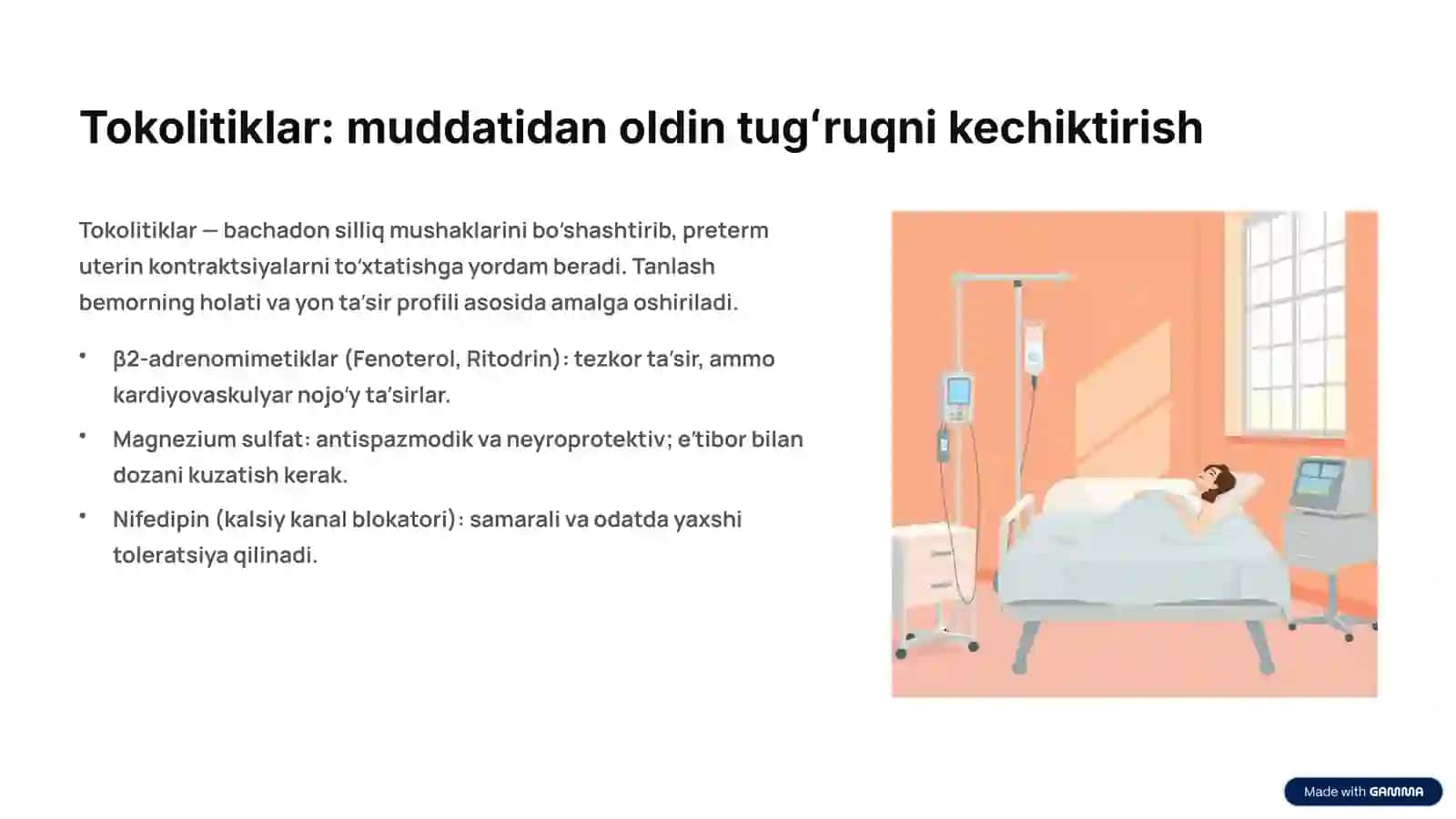 Miometriy va narkoz vositalari — klinik koʻrsatmalar va xavfsizlik 4