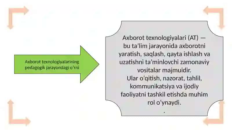 Pedagogik jarayonda foydalaniladigan axborot texnologiyalar 4