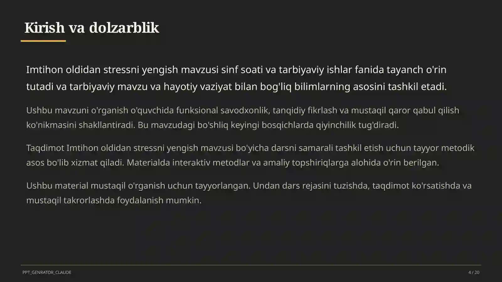 Stressni yengish metodlari 4