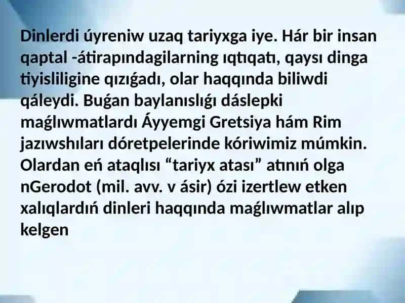 Dinshunoslik 4