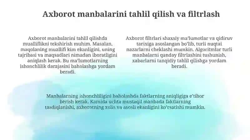 Media savodhonlikni rivojlantirish yo'llari 4