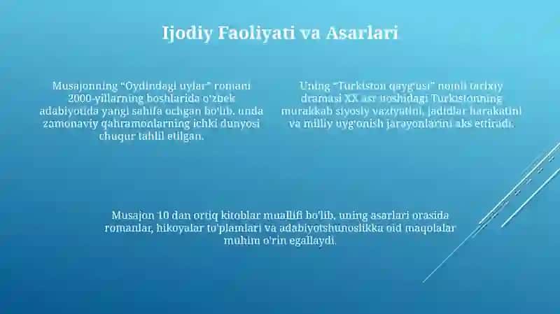 Hayoti va Ijodiy Faoliyati 4