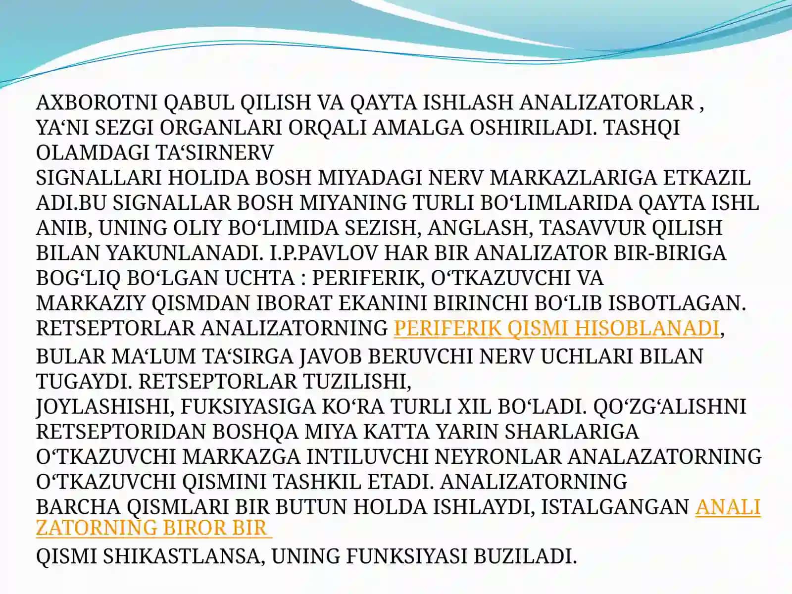 Sensortizimida axborotni qayta ishlash mexanizmi 4