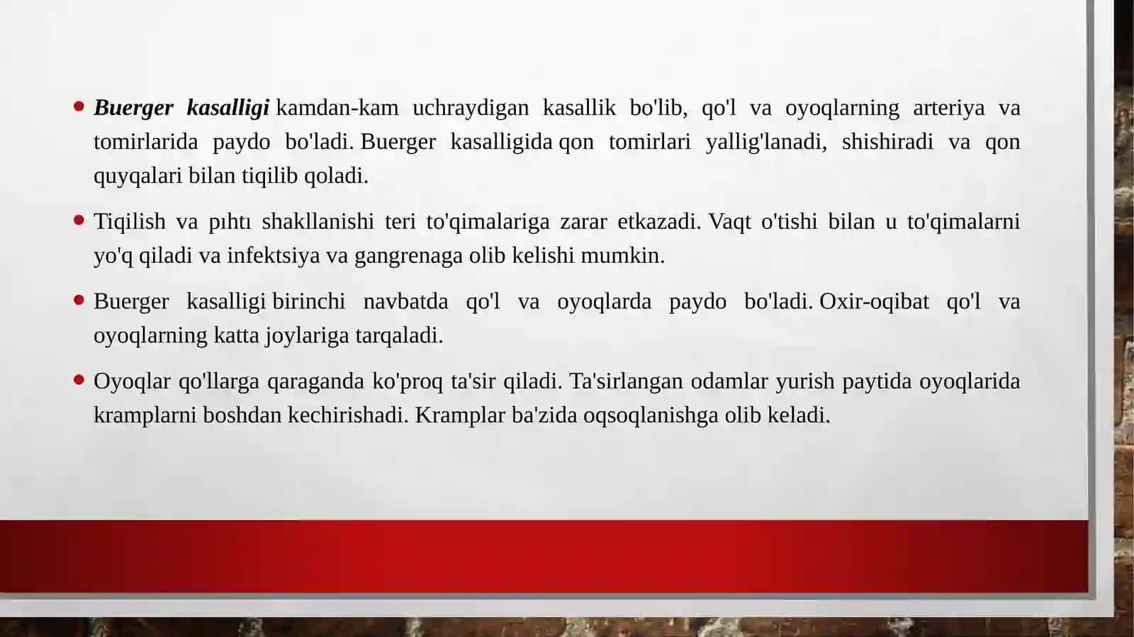 Buerger kasalligi haqida tushuncha 4