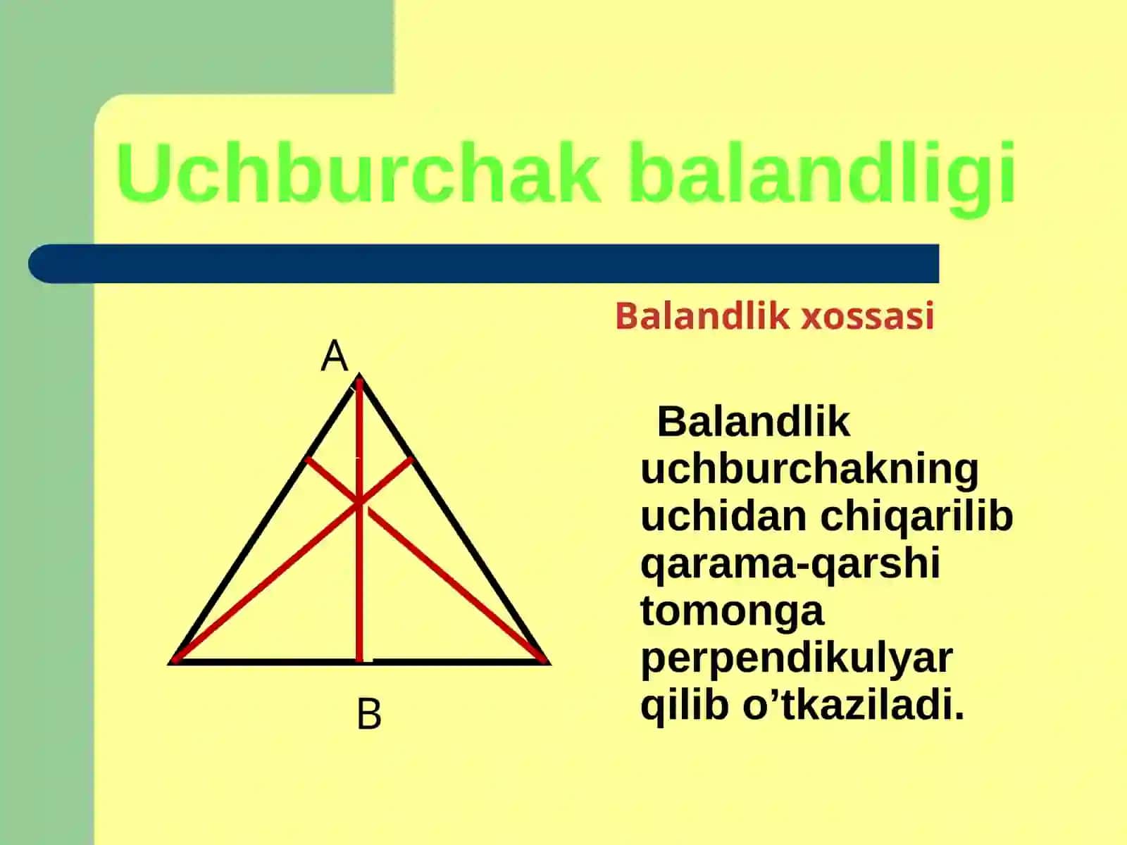 Uchburchaklar 4