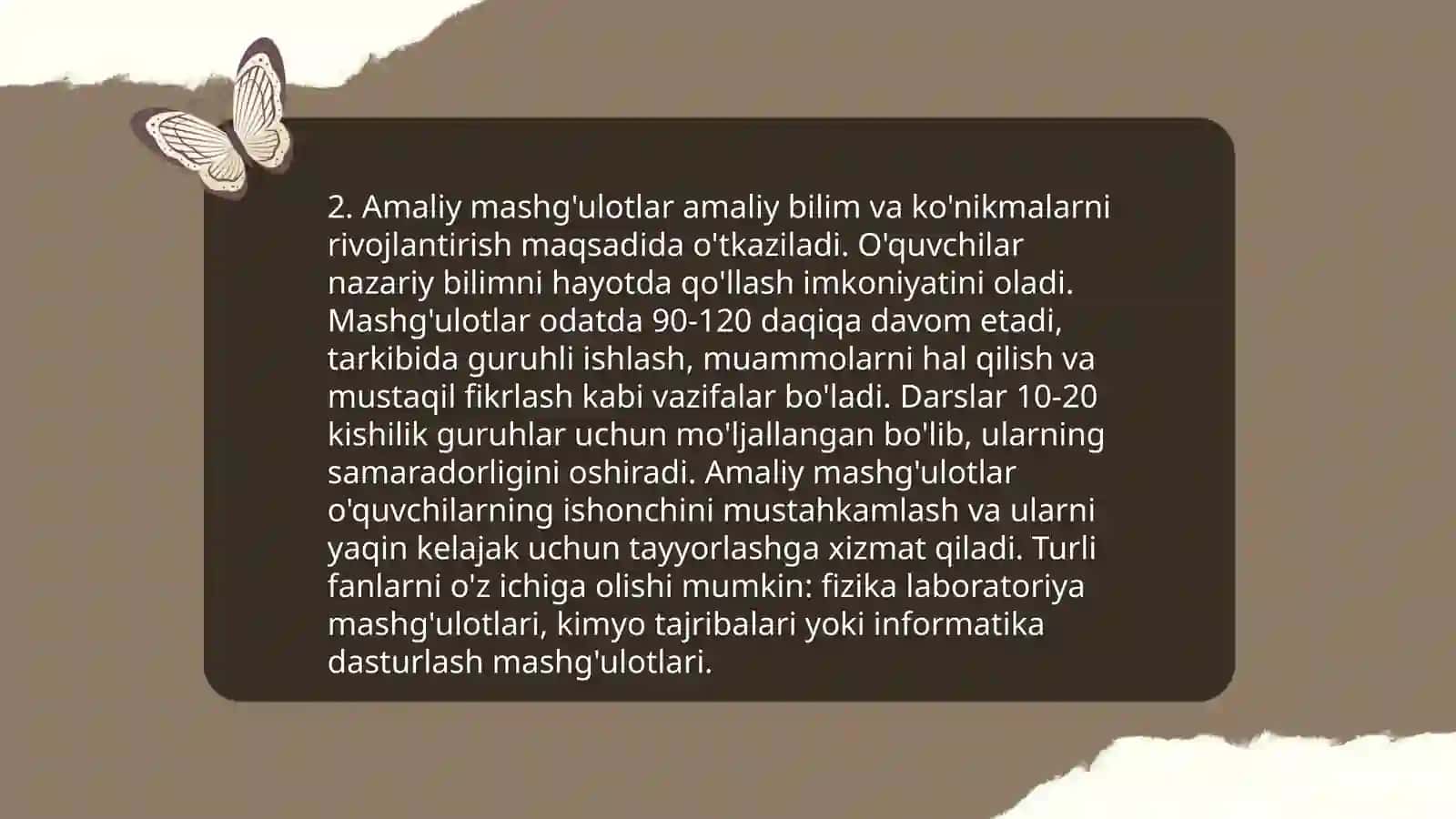 Boshlangʻich taʼlim tabiiy fanlarida dars turlari 4