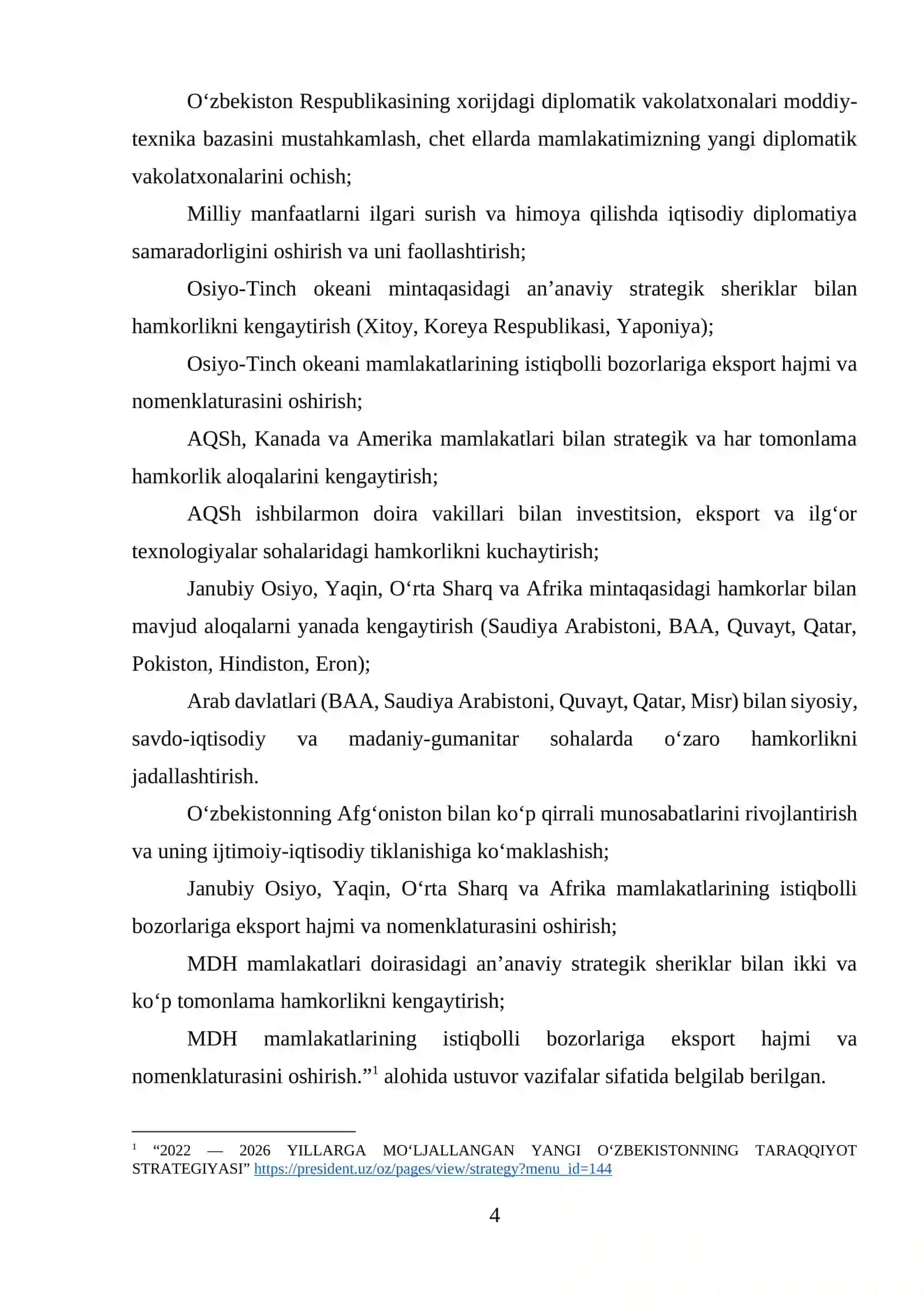 DUNYONING RIVOJLANGAN DAVLATLARI BILAN O‘ZBEKISTON RESPUBLIKASINING IQTISODIY HAMKORLIGI 4