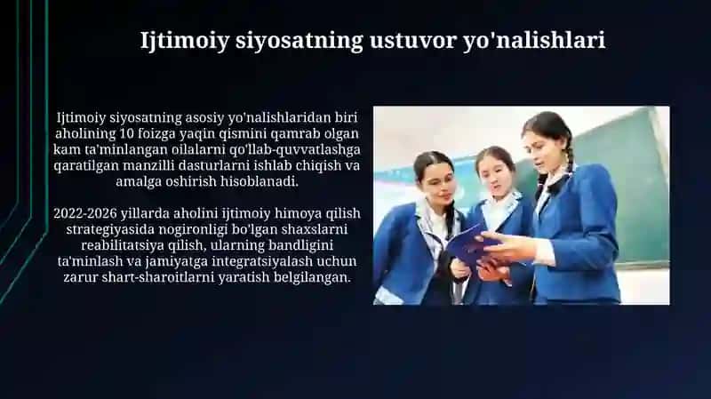 Yangi O'zbekistonda Ijtimoiy Sohada Zamonaviy Munosabat 4