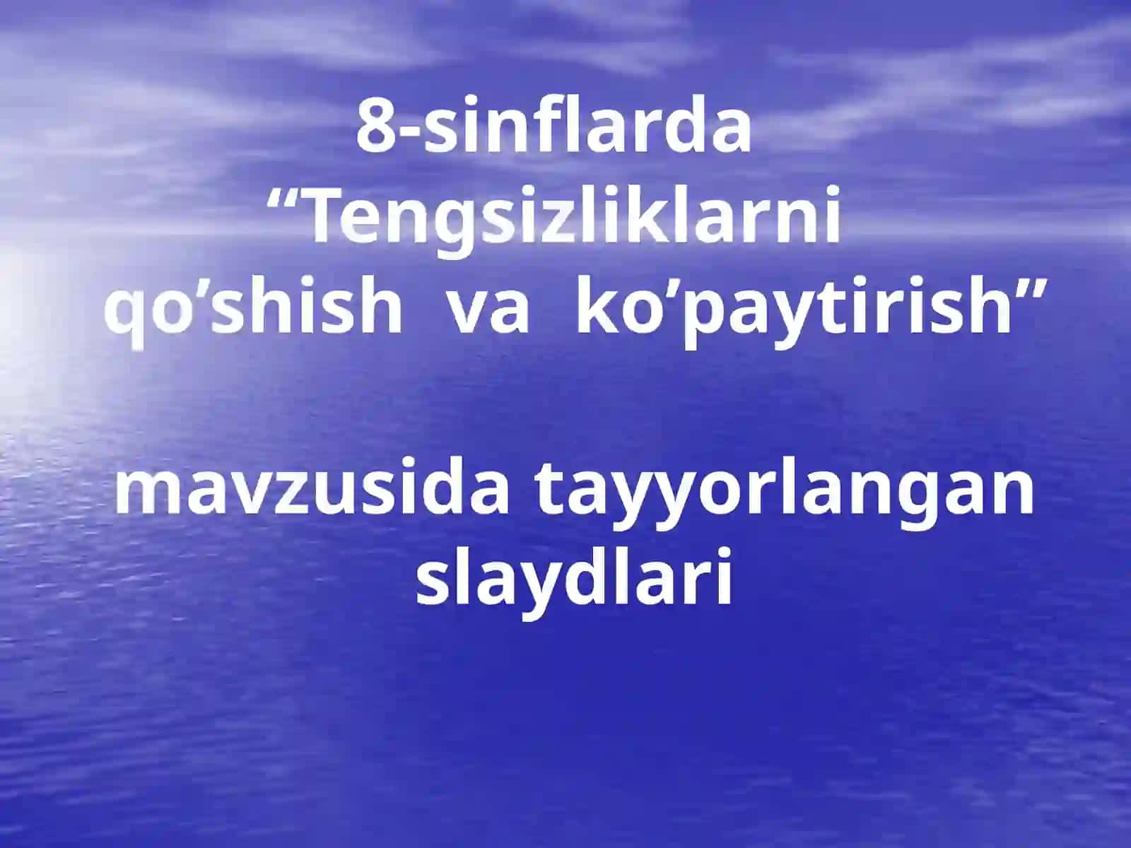 MATEMATIKA FANI O‘QITUVCHISI SADOQATXON UMAROVANING ISH FAOLIYATI 4