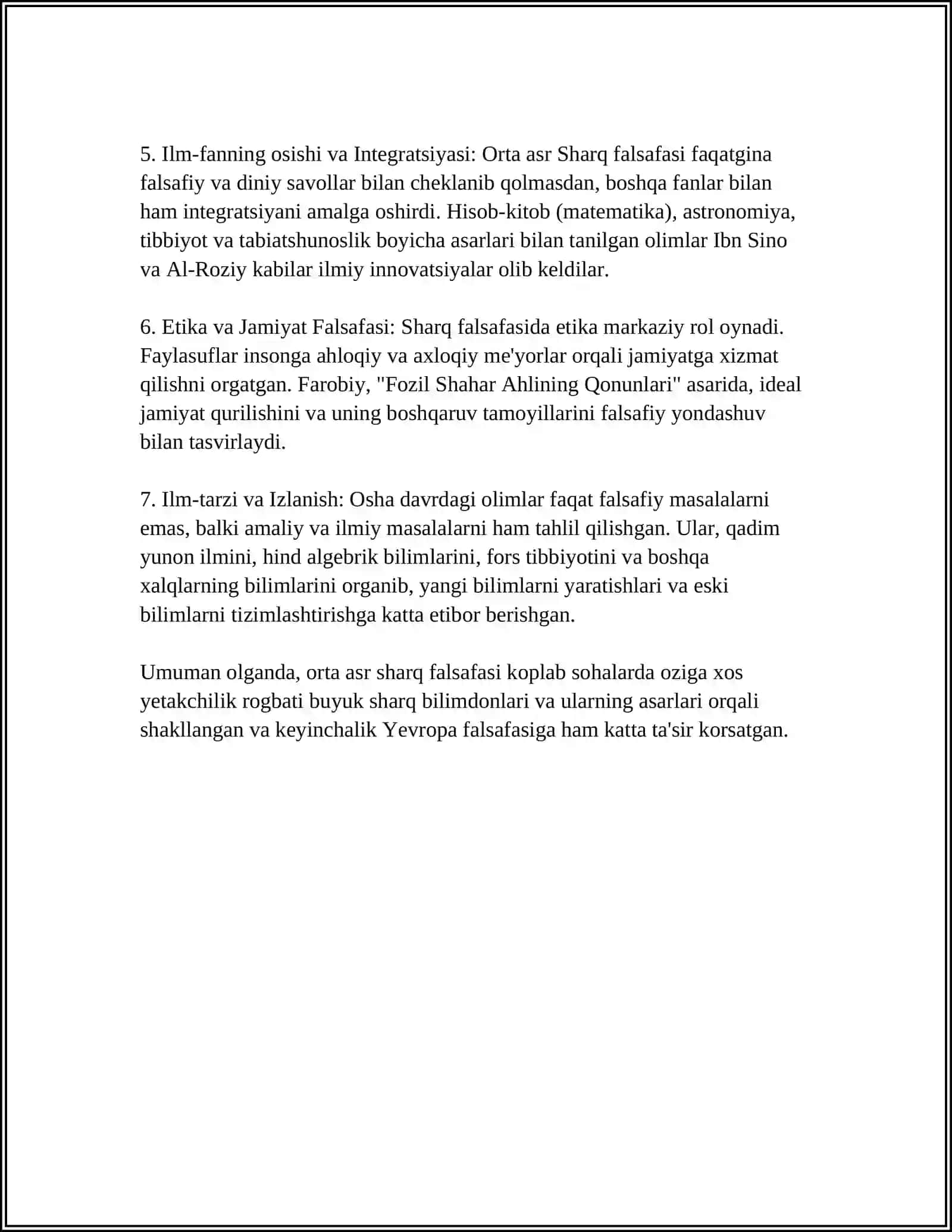 O'RTA ASR SHARQ FALSAFASI VA UYG'ONISH DAVRI XUSUSIYATLARI 4