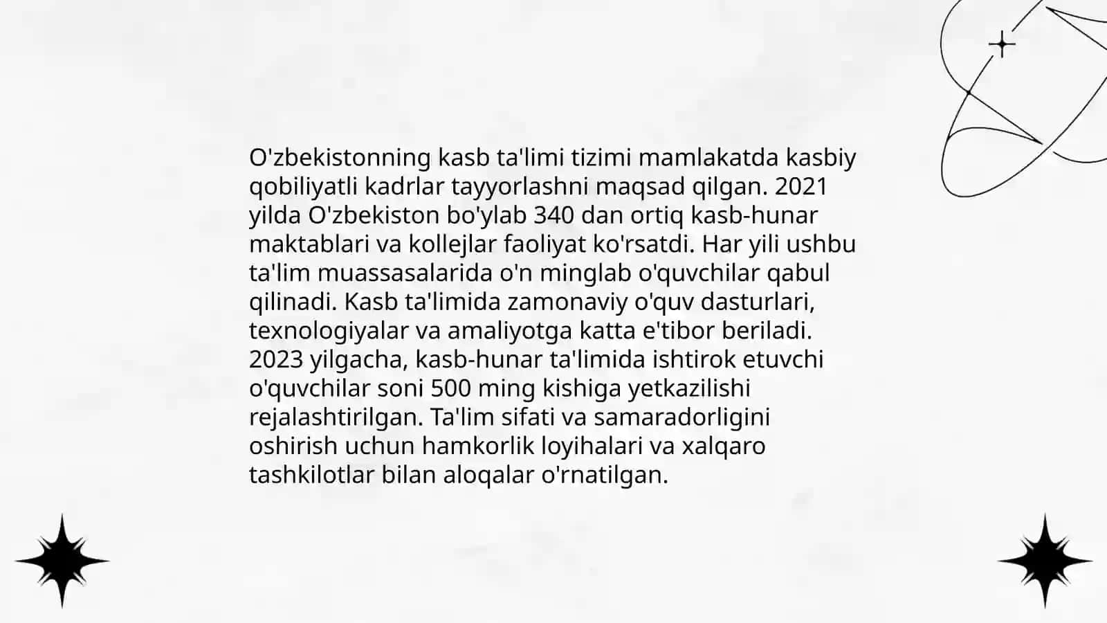 Kasb tanlashga yoʻllashning anʼanaviy usullari 4