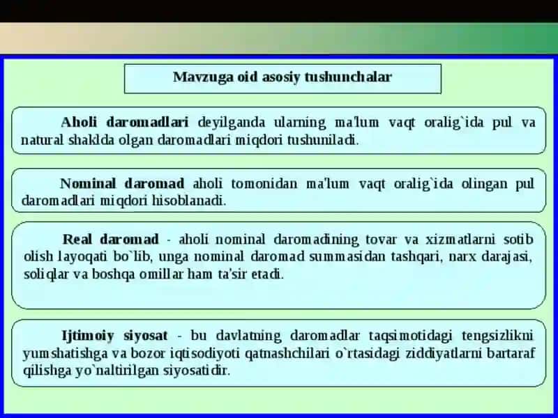 Davlatning ish haqisiyoti va aholi daromadini oshirish 4