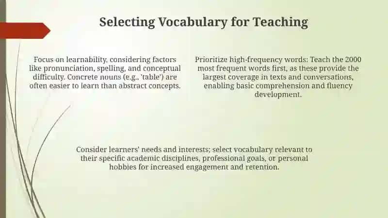 Vocabulary Development and Lexical Teaching 4