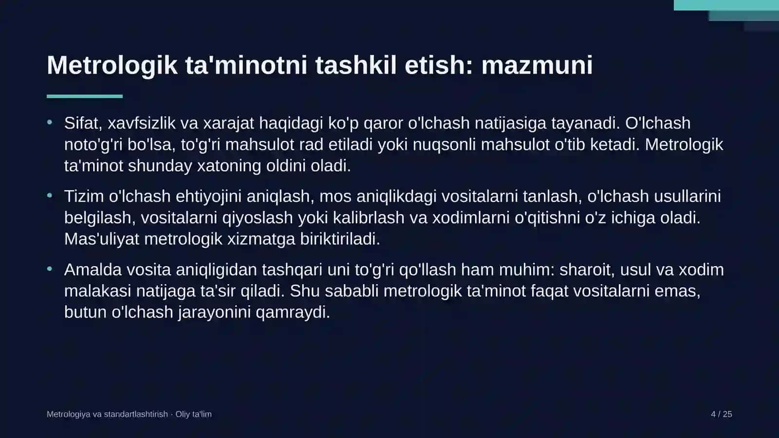 Dukkakli ekinlar yetishtirishda metrologik ta'minotni tashkil etish 4
