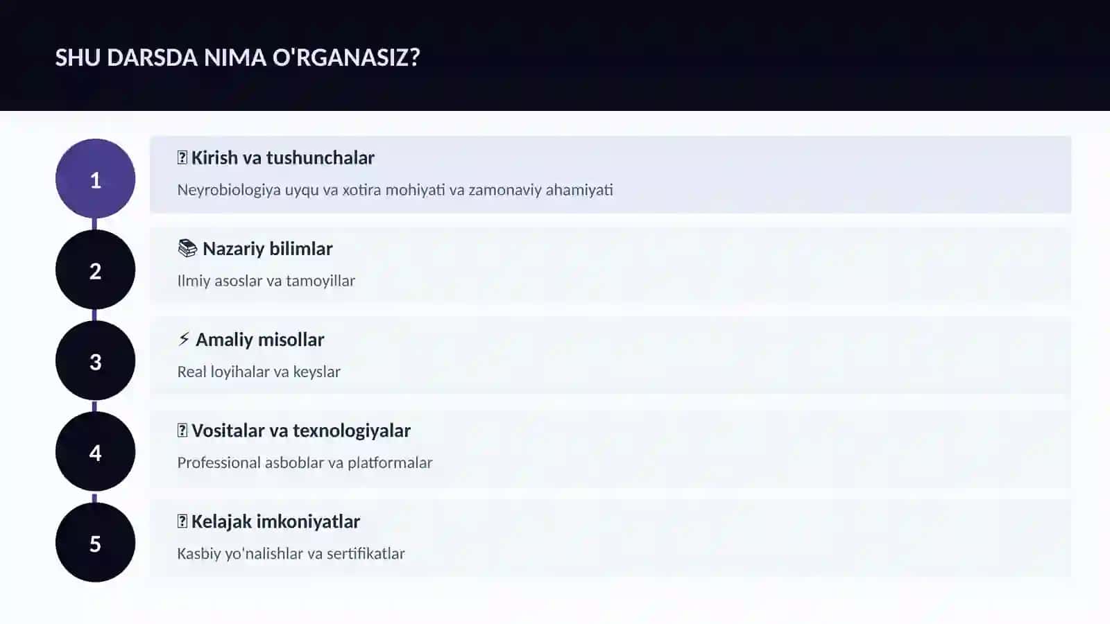Neyrobiologiya uyqu va xotira 4