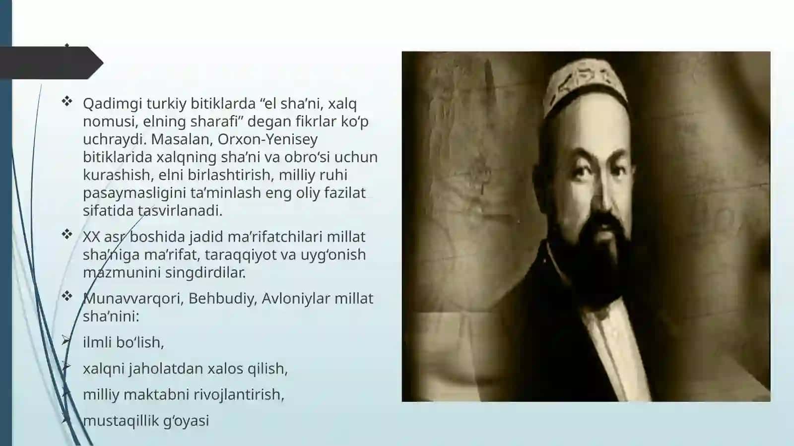 Millat sha’nini himoya qilishning o’ziga xos jihatlari 4