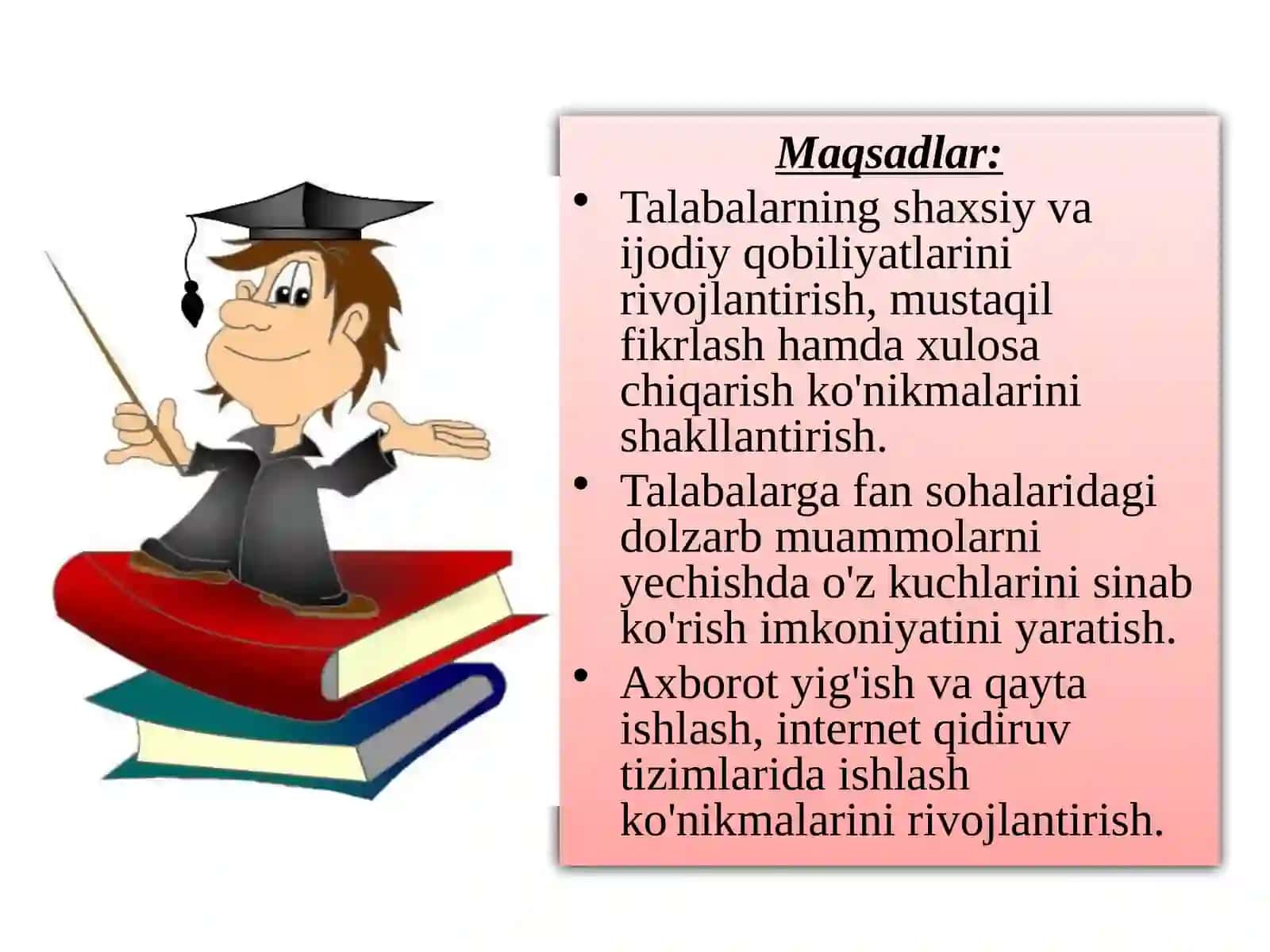 Bo'lajak onalar to'garagi yillik hisoboti 4