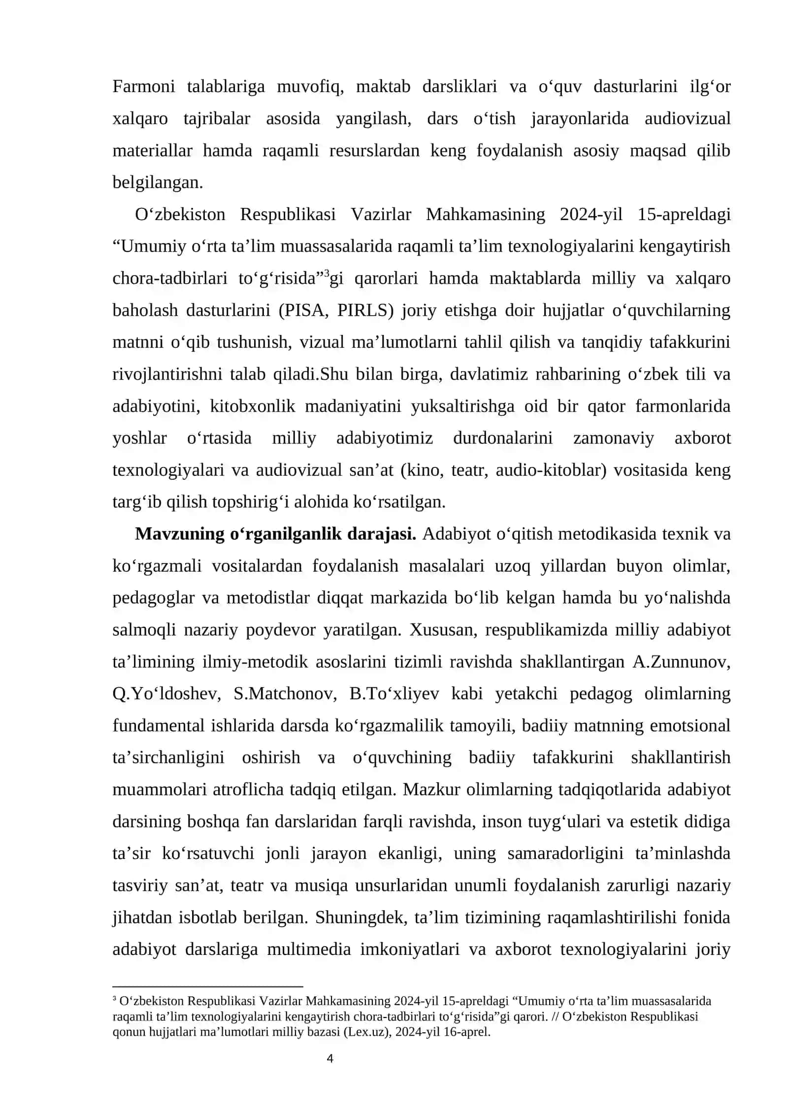 Adabiyot darslarida audiovizual va texnik vositalardan foydalanish  kurs ishi 4