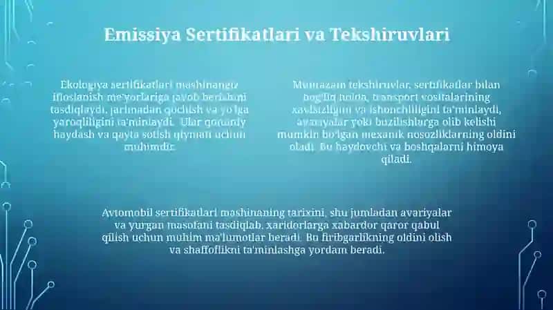 Avtomobil Sertifikatlari 4