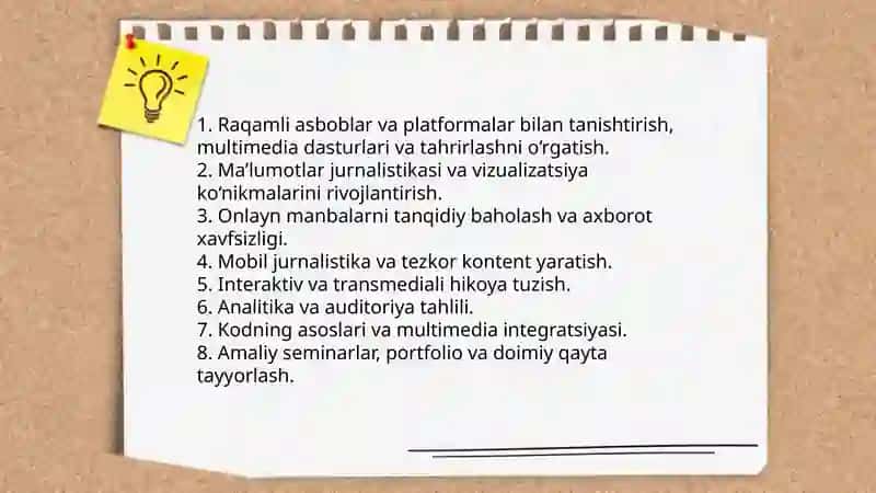 Jurnalistda multimediaviy tafakkur ko‘nikmasini shakllantirish usullari 4
