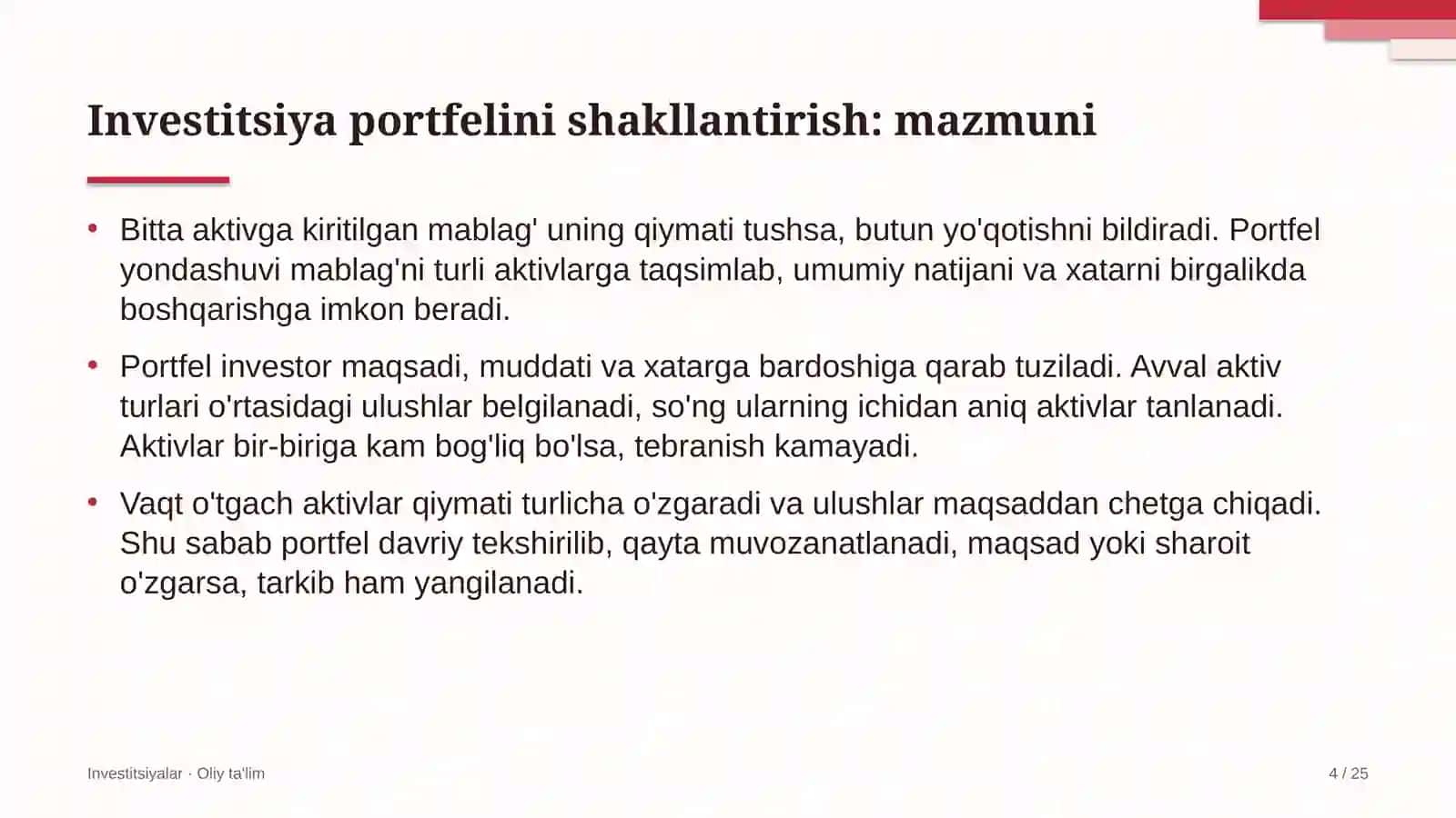 quyonchilikda investitsiya portfelini shakllantirish 7266 4